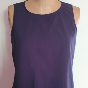 Banana Republic Navy Chiffon Layered Cami